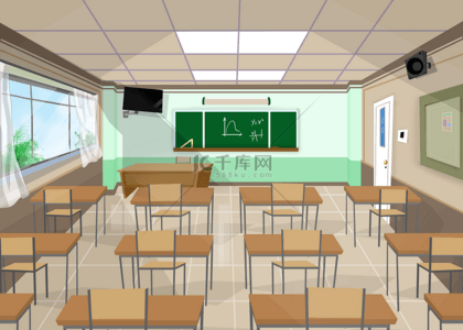 绿色学习学习背景图片_教室课堂背景干净整洁