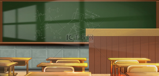 开学教室背景图片_开学季教室新学期教室