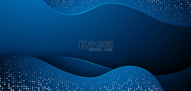 科技商务几何线条蓝色背景图片_商务几何动感线条蓝色大气海报背景