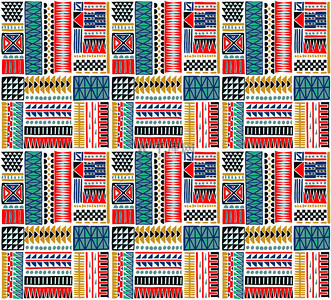 矢量部落背景图片_部落矢量装饰品。无缝的非洲模式。民族地毯与燕尾。阿兹特克风格.