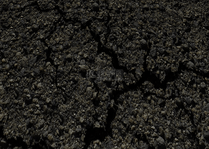 3d黑色石头地形裂缝