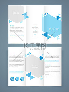 Professional business flyer, template or brochure design.