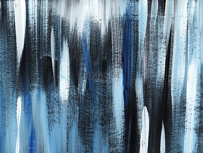 灰色, 黑色, 蓝色条纹田庄背景手用柔和的刷子涂在一张色调的纸上. 