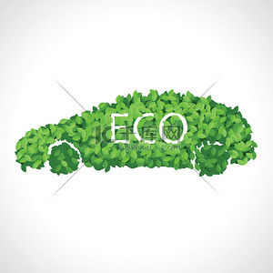 生态汽车树叶做成的