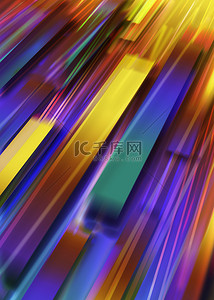 矢量彩虹背景图片_商务几何抽象立条幅块背景