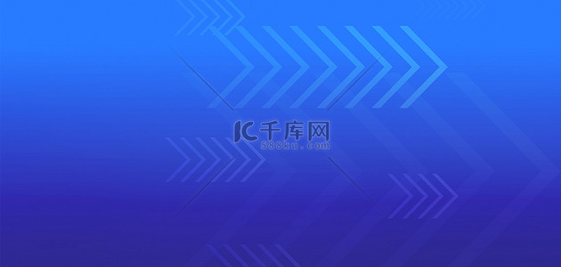 双箭头循环背景图片_简约发光箭头蓝色商务banner