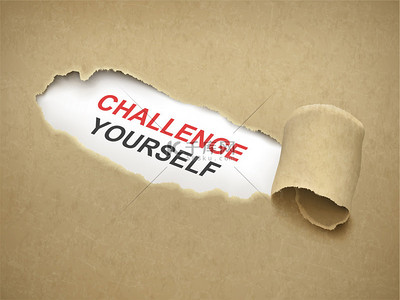 你想挑战自我吗背景图片_纸张撕裂揭露短语挑战你自己