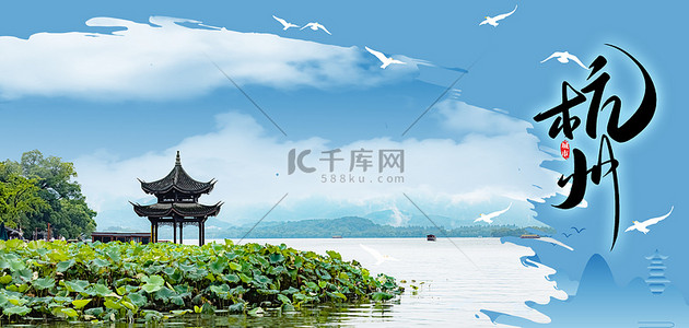 杭州凉亭背景图片_杭州风景杭州西湖