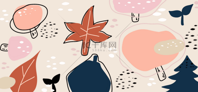 粉色卡通时尚背景图片_创意色彩纹理抽象色块孟菲斯背景