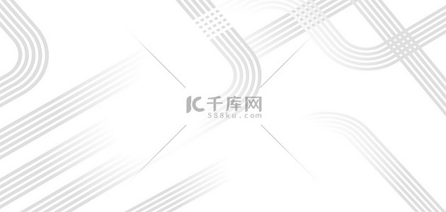 几何线条灰白极简商务banner