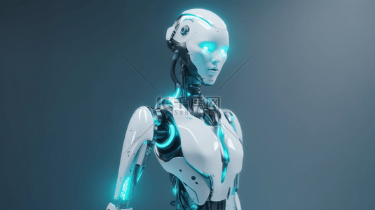 机械科幻背景图片_人工智能科技机器人