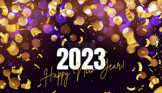 luxury背景图片_Happy New Year luxury background with golden glitter sparkles