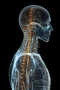 关节人体透视背景图片_人体解剖透视关节数字艺术