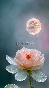 月季logo背景图片_晶莹剔透的月季花朵