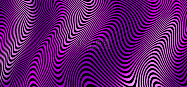 波浪紫色抽象视错觉空间背景