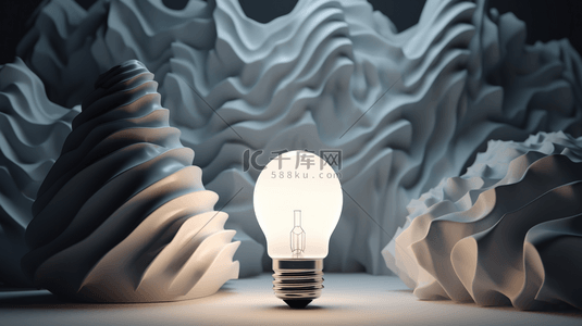 创意电灯发明想法广告背景