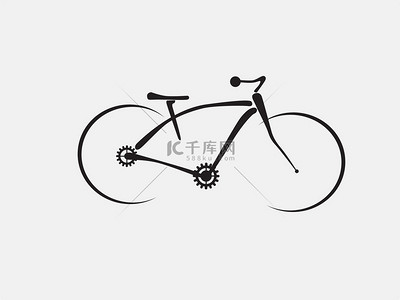 轮胎科技背景图片_现代山地自行车的插图