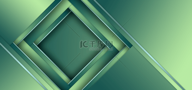 质感模板素材背景图片_抽象剪纸叠加纸张质感绿色背景