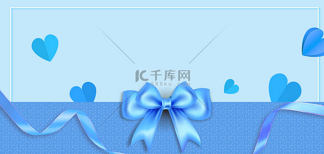 泰国简约背景图片_母亲节礼盒蓝色简约母亲节海报