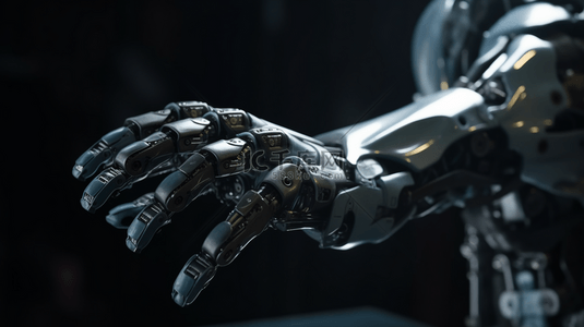 机械臂背景图片_人工智能科技机械臂机械手臂
