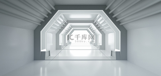 c4d空间隧道背景图片_空间背景科技背景