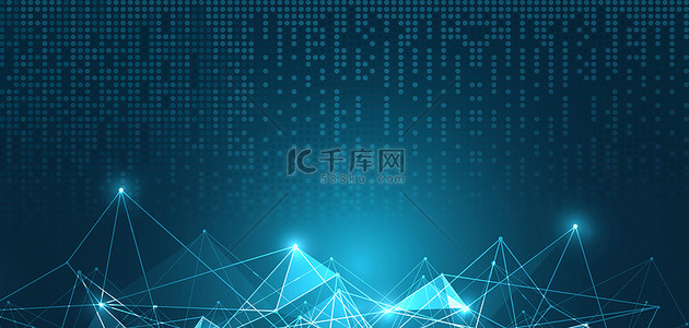 智能蓝色科技感背景图片_科技线条蓝色大气商务科技海报背景