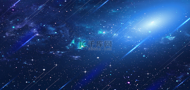 星空科技蓝色背景图片_科技商务星空光效蓝色空间炫光活动会展