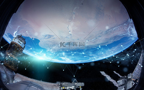 发送iocn背景图片_卫星通过 t 发送数据交换和连接系统