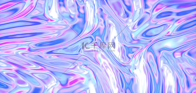 酸性鲸鱼背景图片_镭射渐变酸性背景紫色3D