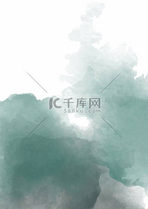 素描背景图片_水彩画中的翡翠水彩画背景.现代深绿色，任何目的的伟大设计。创造性地说明病媒。卷曲、素描、水花纹理.