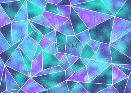 voronoi抽象蓝色紫色背景