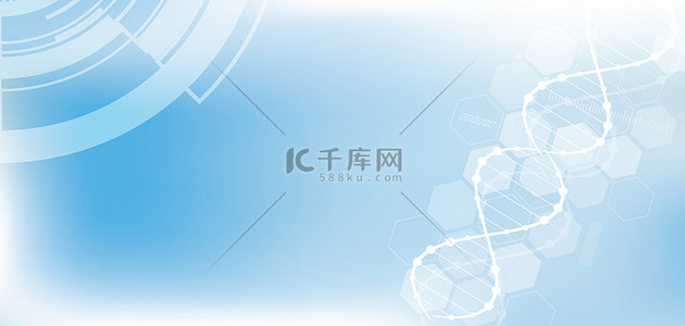 医药ion背景图片_商务科技科幻蓝色简约人工智能海报背景
