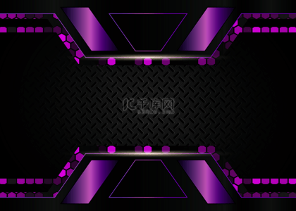 黑色几何图背景背景图片_游戏抽象紫色几何图案背景