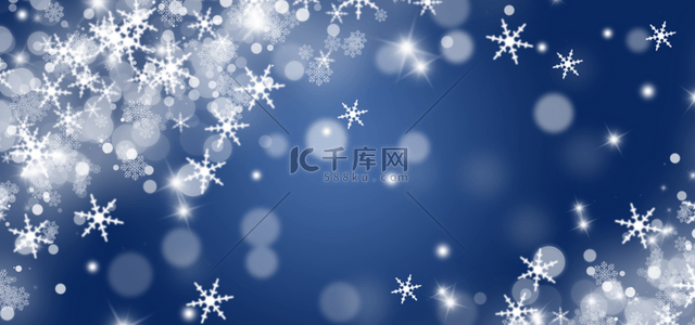 天气海报模板背景图片_雪花抽象光影雪片冬季质感背景