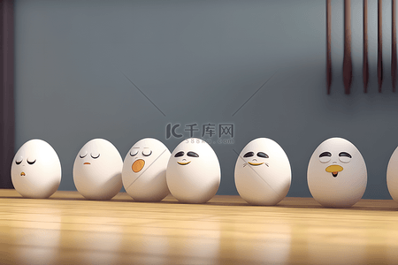 兴奋的鸡蛋背景图片_动漫动画玩具漫画鸡蛋表情