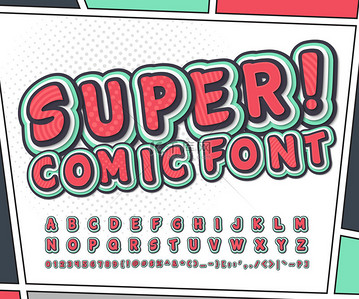 font-04背景图片_五颜六色的漫画字体