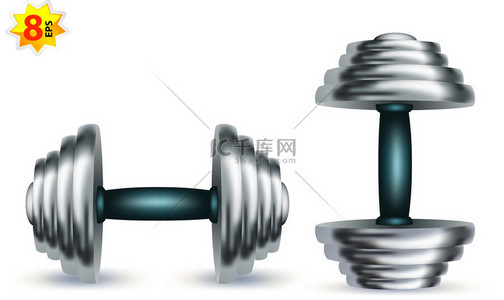 金属铬滤镜背景图片_不锈钢哑铃