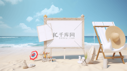 海边女子背景图片_创意海边简约背景