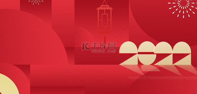 春节红色喜庆海报背景图片_2022新年红色创意2022海报背景