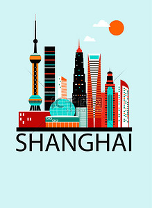 上海市背景图片_上海市明信片
