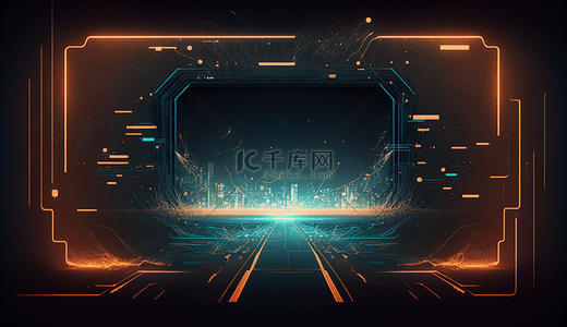 ui界面得分背景图片_科技线条未来网络界面
