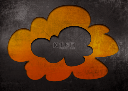 云朵渐变素材背景图片_垃圾纹理线条剪纸云朵背景