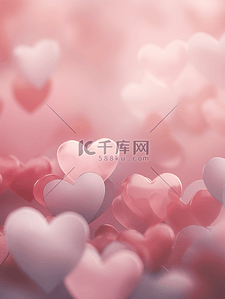 七夕节红色背景图片_爱心温馨暖心粉色甜蜜背景
