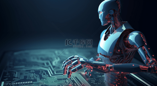 智能机器人背景图片_未来科技科幻机械人工智能机器人