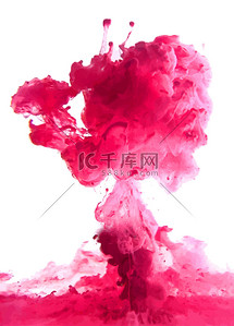 粉色背景背景图片_油墨的粉色云端