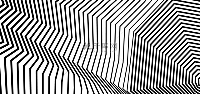 黑色几何图背景背景图片_错觉线条黑白纹路抽象背景