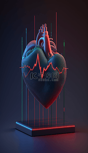 健康心脏立体心跳