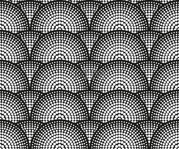 黑色b背景图片_抽象的几何图案由点，圈子。无缝的 ve