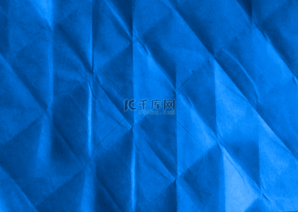 纸张褶皱抽象蓝色背景