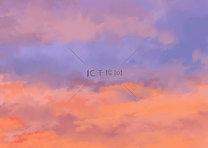 日落天空绘画背景